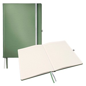 LEITZ Notizbuch Style DIN A4 kariert, seladon grün Hardcover 160 Seiten, 1 St.