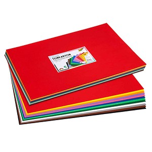 folia Tonpapier farbsortiert 180 g/qm 120 Blatt