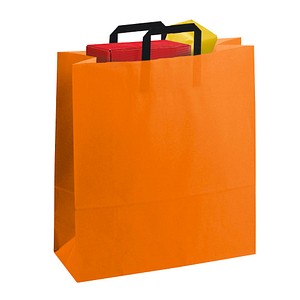 VP Papier-Tragetaschen Topcraft orange 40,0 x 45,0 cm, 50 St.
