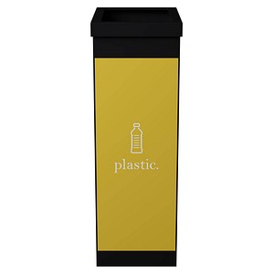 PAPERFLOW Mülleimer 60,0 l schwarz, gelb