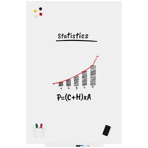 Rocada Whiteboard Skin Matt, 6421MATT, 150x100cm, kunststoffbeschichtet, rahmenlos 8427951642158 Rocada