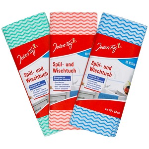 Jeden Tag Mehrfarbig Hygienisch Frisch Putzlappen, 10 St., Reinigungsutensil, - Image 3