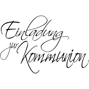 Motivstempel Einladung zur Kommunion