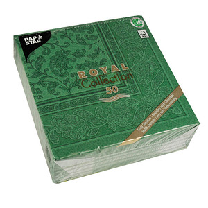 4002911116661 - Servietten ROYAL ColOrnaments dgrün 40x40cm 50St 1 4 Falz 4002911116661 50 Stück