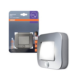 OSRAM LED-Außenleuchte mit Bewegungsmelder NIGHTLUX Hall, silber 0,25 W, 1 St.
