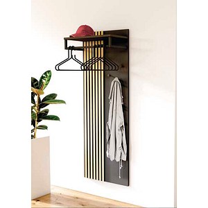 Kerkmann Wandgarderobe Oxford 32000035 anthrazit Holz 6 Haken 60,0 x 160,0 cm