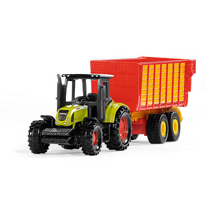 siku Claas Traktor mit Silagewagen 1650 Spielzeugauto