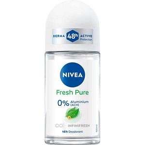 Nivea Fresh Pure Roll-On Deodorant for Women - 50ml - 48h Protection