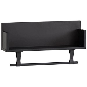 MÖBELPARTNER Wandregale Ella schwarz 59,8 x 13,5 x 31,5 cm, 1 St.