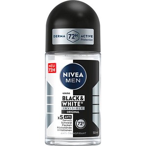 NIVEA MEN Black & White Invisible Original Roll-on Antitranspirant 50ml