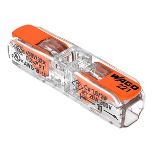 60 Stück Wago Durchgangsverbinderklemme 221-2411 0,2-4,0 mm²  2-leiter universel - Image 16