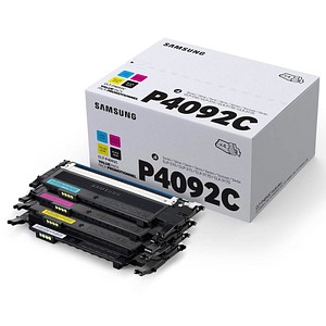 4 SAMSUNG CLT-P4092C (SU392A) schwarz, cyan, magenta, gelb Toner