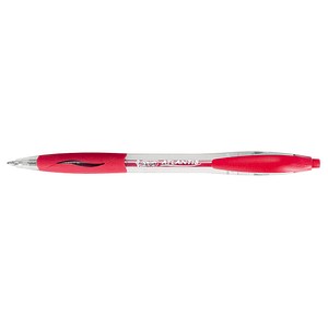 Bic Kugelschreiber Atlantis transparent/rot Mine 0,4mm Schreibfarbe rot 3086123001329 Bic