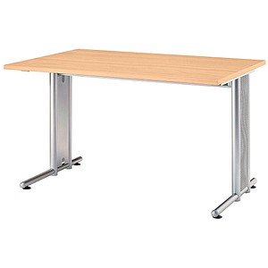 NS12 Schreibtisch buche rechteckig