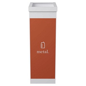 PAPERFLOW Mülleimer 60,0 l weiß, orange