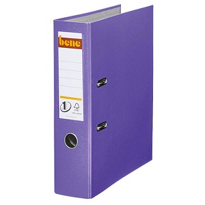 bene No.1 Power Ordner violett Kunststoff 8,0 cm DIN A4, 1 St.