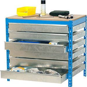 8435104932957 - Werkbank SIMONWORK BT5 BOX blau 6 Schubladen 1510 x 760 x 842 cm 8435104932957 Simonrack