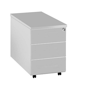 Kerkmann Rollcontainer lichtgrau 3 Auszüge 42,0 x 80,0 x 54,0 cm