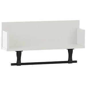 4027181121412 - Wandregal SCHILDMEYER Ella Breite 59 cm weiß (mattweiß) B598cm H315cm T135cm FSC-zertifizierter Holzwerkstoff Regale Mit Kleiderstange aus Kunststoff und Schlaufen aus Leder 4027181121412 - Wandregal SCHILDMEYER Ella Breite 59 cm weiß (mattweiß) B598cm H315cm T135cm FSC-zertifizierter Holzwerkstoff Regale Mit Kleiderstange aus Kunststoff und Schlaufen aus Leder