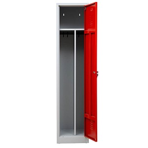 4260610840236 - Spind 104954 Metall 1 Abteil mit 1 Fach abschließbar 40x180cm (BxH) rot 4260610840236 Gürkan