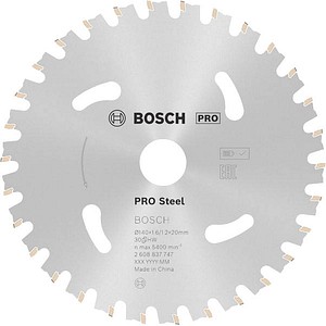 3165140958691 - 2608837747 Kreissägeblatt für Akkusägen Standard for Steel 140 x 16 12 x 20 30 Zähne - Bosch