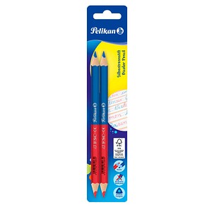 Pelikan Silbentrennstift dick rot/blau VE=2 Stück Blister