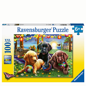 Ravensburger XXL Hunde Picknick Puzzle, 100 Teile