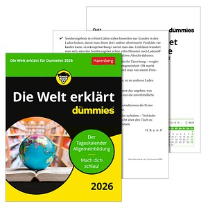 9783840037702 - Die Welt erklärt für Dummies Tagesabreißkalender 2026