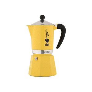 8006363018555 - 0 Rainbow - Espressokocher - gelb - für 6 Tassen 8006363018555 - 0 Rainbow - Espressokocher - gelb - für 6 Tassen