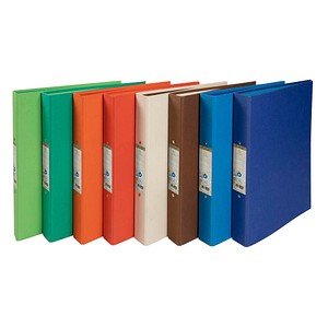 3130632549800 - Ringbuch 2 Ringe 30 mm Recyclingpapier DIN A4 Farbig sortiert 10 Stück