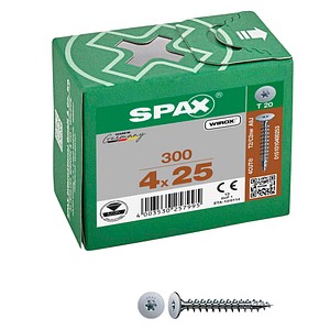 4003530257995 - Spax - Rückwandkopf Ohne Linse T-Star Plus T20 Vollgewinde 4Cut Wirox 300St 4x25