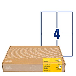 1.200 AVERY Zweckform Versandetiketten 8017-300 weiß