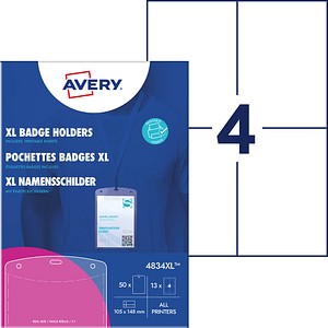 4004182021873 - 13 XL Namensschilder mit Textilband 105 x 148 cm 4004182021873 50 Stück