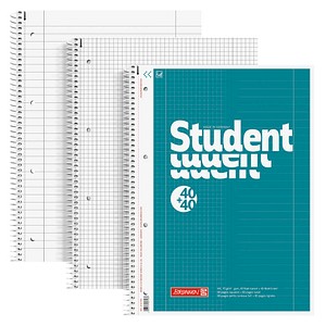 4003273519671 - Collegeblock Student DUO liniert und kariert DIN A4 mit Randlinie (innen und außen) 5 St