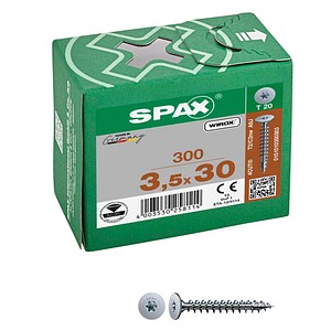 4003530258114 - Spax - Rückwandkopf Ohne Linse T-Star Plus T20 Vollgewinde 4Cut Wirox 300St 35x30