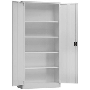 4061815855298 - Stahlschrank ClassiX X-530340 lichtgrau 920 x 420 x 1945 cm aufgebaut  4061815855298 LÜLLMANN