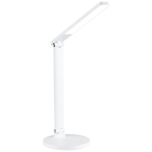 3660141963793 - meet powered by Paperflow ATIAS LED-Tischleuchte weiß 900 lm verstellbarer Gelenkarm Qi-Ladepad & USB CCT
