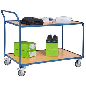 4017976227467 - Fetra - Tischwagen mit Holzwerkstoffplatten 2 Etagen 1335x800x1040mm Außenmaße 4017976227467 - Fetra - Tischwagen mit Holzwerkstoffplatten 2 Etagen 1335x800x1040mm Außenmaße