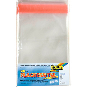 4001868005936 - Flachbeutel 256 00 für C6-Karte 0038mm 125x162mm klar 4001868005936 folia 256 00 100 Stück