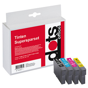 4250073725997 - Druckerpatrone 16174050-DOTS kompatibel zu Epson T1295 Multipack schwarz cyan magenta gelb 4250073725997 4 Stück 4250073725997 - Druckerpatrone 16174050-DOTS kompatibel zu Epson T1295 Multipack schwarz cyan magenta gelb 4250073725997 4 Stück