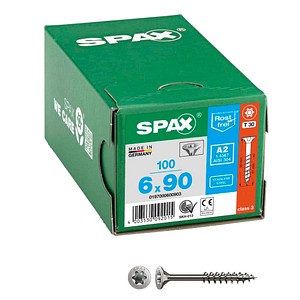4003530092015 - Universalschrauben T30 Senkkopf Edelstahl A2 0197000600903 6 mm x 90 mm 4003530092015 100 Stück