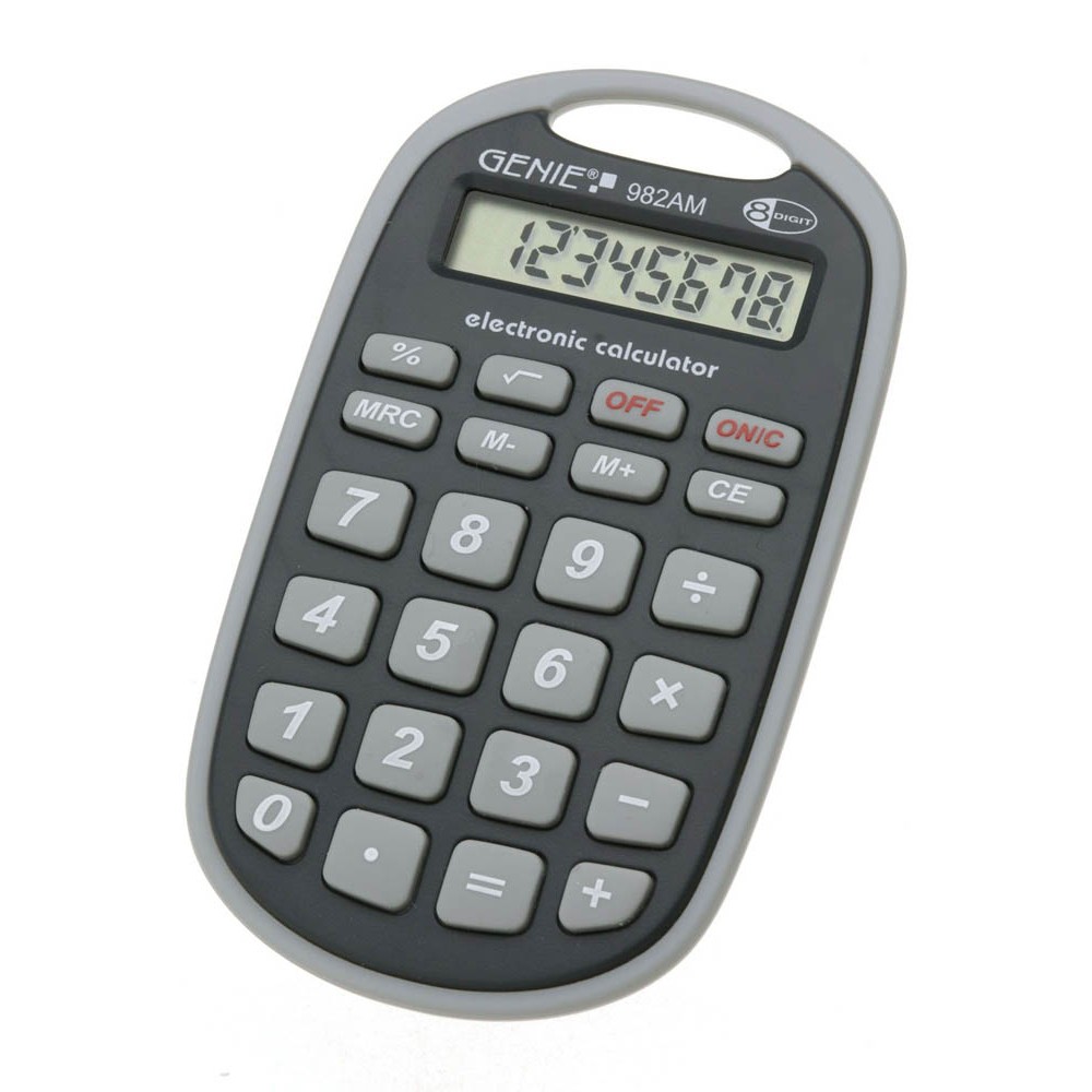 GENIE 982 AM Taschenrechner schwarz/grau