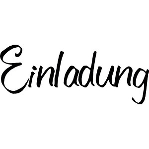 Motivstempel Einladung