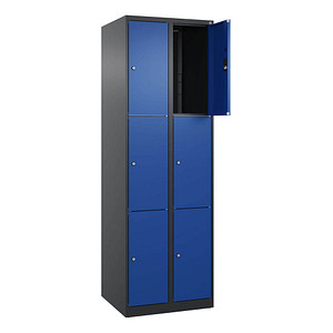 4068427433050 - Schließfachschrank Classic Plus enzianblau schwarzgrau 080000-203 S10033 6 Schließfächer 600 x 500 x 1850 cm 4068427433050 4068427433050 - Schließfachschrank Classic Plus enzianblau schwarzgrau 080000-203 S10033 6 Schließfächer 600 x 500 x 1850 cm 4068427433050
