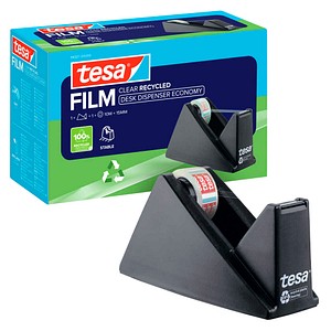 Tesa Tischabroller Klebefilm ECO & CLEAR - Schwarz