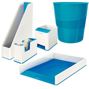Schreibtischset WOW Duo Colour perlweiß/blau