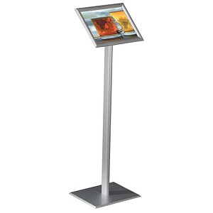 8698473456541 - Klassischer Infoständer mit Gehrung DIN A4 25 mm Klapprahmen Aluminium silber 8698473456541 - Klassischer Infoständer mit Gehrung DIN A4 25 mm Klapprahmen Aluminium silber