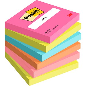 4054596926110 - Post-it Haftnotizen Poptimistic 76 x 76 mm Sortiert 100 Blatt 6 Stück