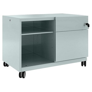 BISLEY Note™ Caddy Rollcontainer silber 2 Auszüge 80,0 x 49,0 x 56,3 cm