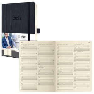 Buchkalender Conceptum 2021 schwarz